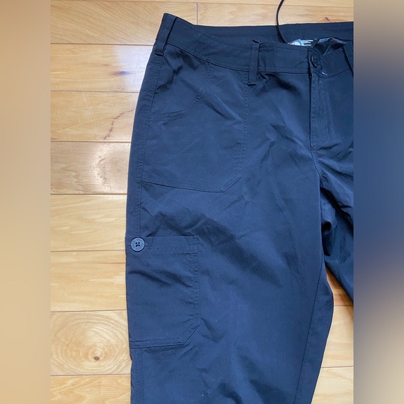 North Face Pants Womens 16 Black Roll Up Waterproof Outdoor Hiking - Picture 10 of 13